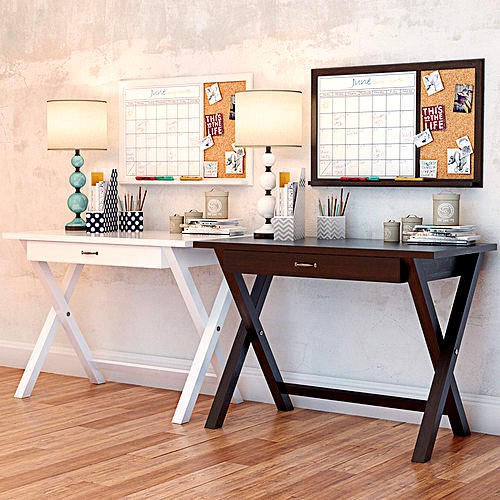 PBTEEN X Frame Desk with Decor Set