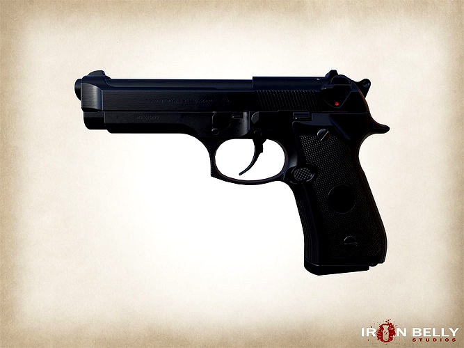 AAA FPS Beretta M9 Pistol Game-Ready