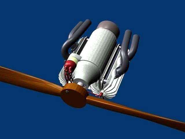 Axial Piston 1-stroke Engine