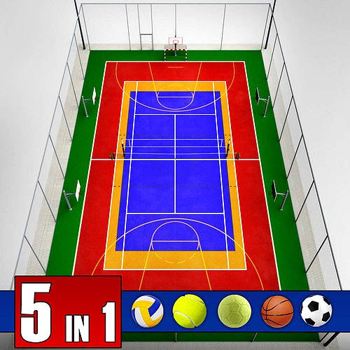 Multi sport court centrum pack