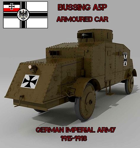 BUSSING A5P GERMAN ARMOURED CAR