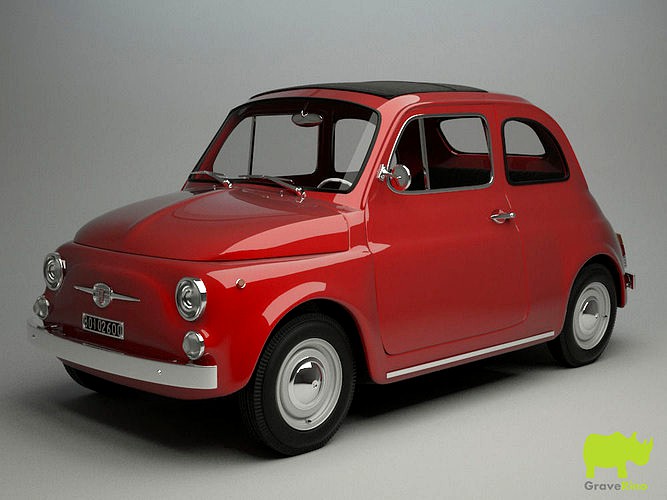 Fiat 500 F 1965 3D Model