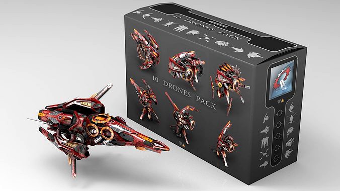 10 Drone RedManga Pack