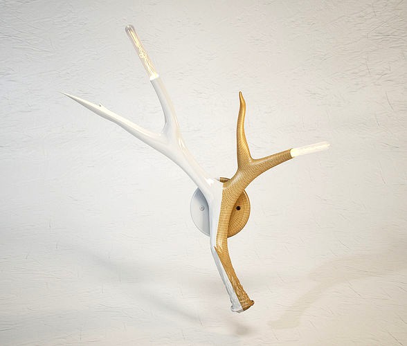 ROLL and HILL Superordinate Antler Sconce by Jason Miller