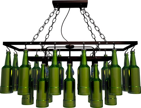 Pendant Lamp Beer Bottles