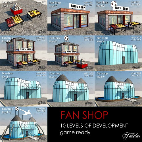 Fan Shop all 10 Levels