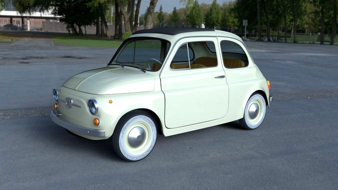 Fiat 500D Nuova 1960 with interior HDRI