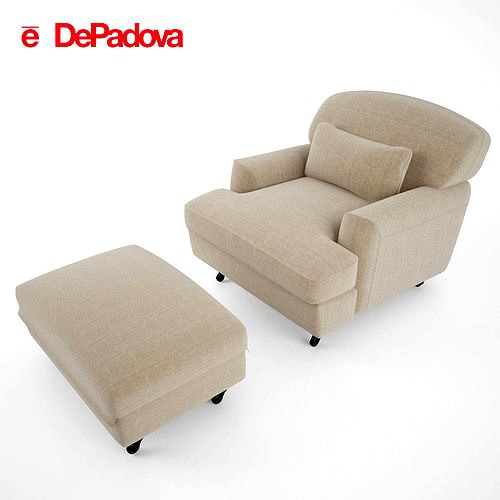 De Padova - Raffles Armchair and Ottoman