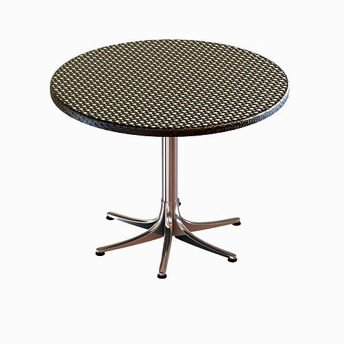 dwr Inox Table Large Round