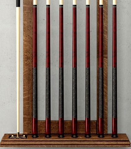 BRUNSWICK VINTAGE BILLIARDS TABLE CUE RACK