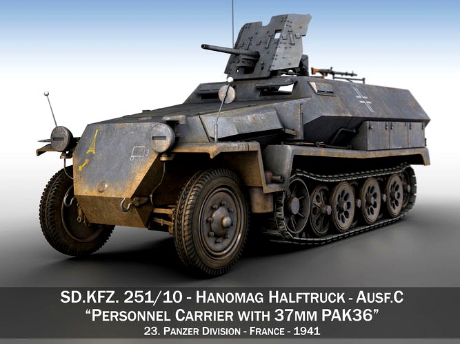 SDKFZ 251 10 - Ausf C - Hanomag Half-track - 23PD