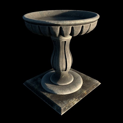 Fluted Bird Bath