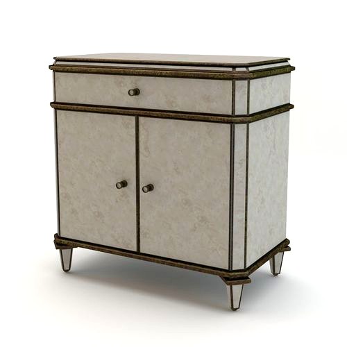 Currey and Company - Antiqued Mirror Sideboard