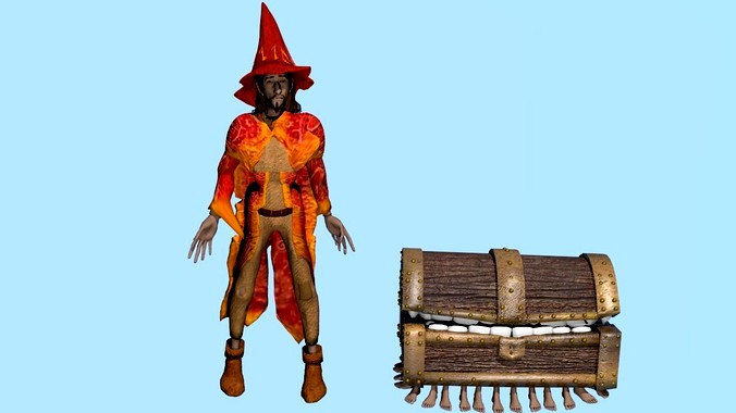 Wizard Rincewind and Luggage