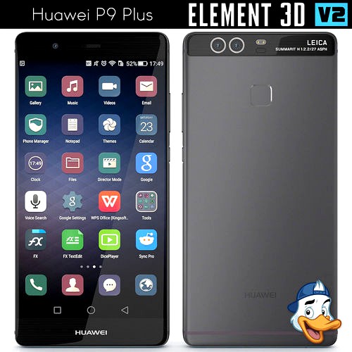 Huawei P9 Plus for Element 3D