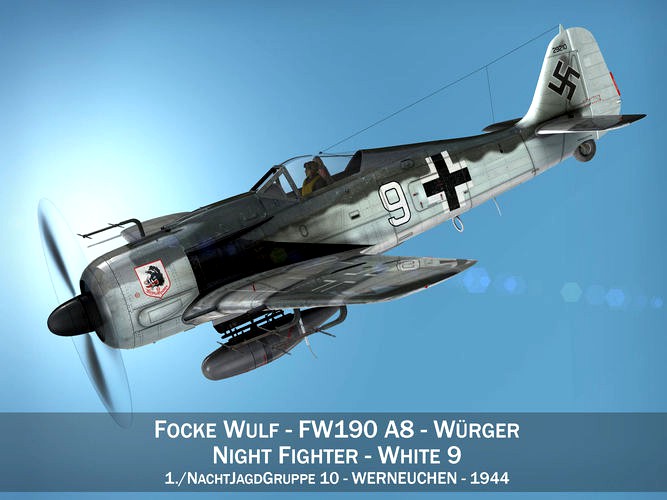 Focke Wulf - FW190 A8 - White 9