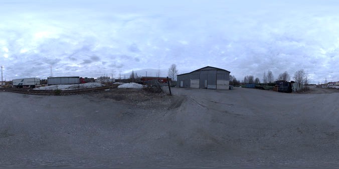 Industrial Area HDRI - Dusk Desolatio