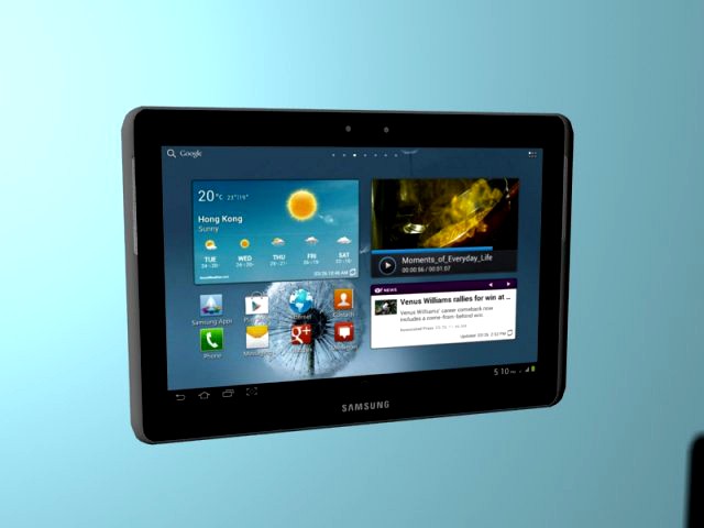 Tablet Samsung Galaxy Tab 2 3D Model