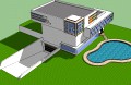 Modern House with swimming pool 3D Model
