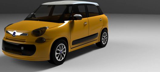 Fiat 500 L 3D Model