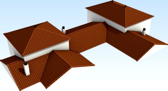 Modular arabic roofs 3D Model