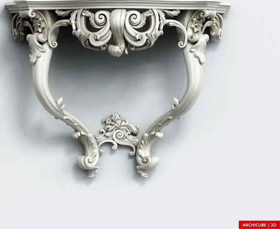 Console Table 070 3D Model