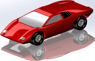 1971 Lamborghini Countach LP500 | 3D