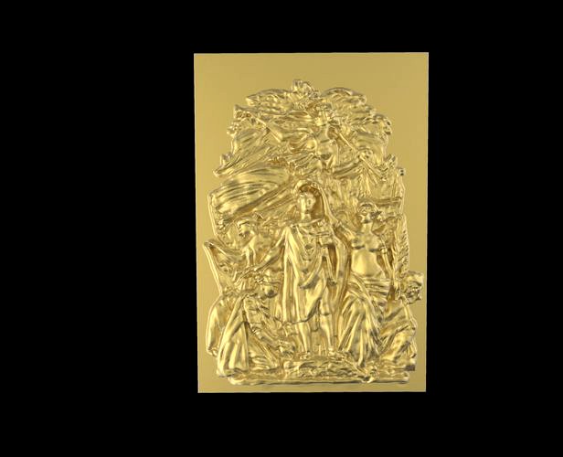 Triumphal Arch bas-relief | 3D