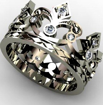 Crown ring | 3D