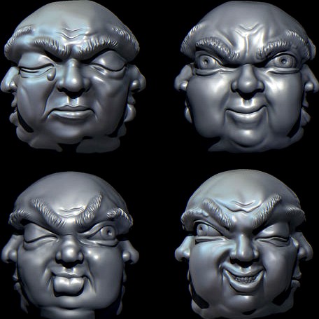 Four faces Buddha | 3D