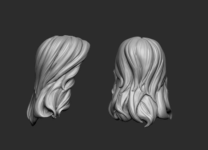 Hair stylized 5 | 3D