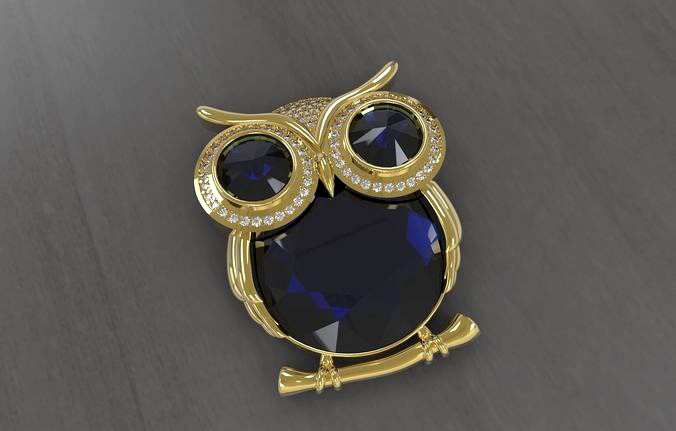 Owl Pendant | 3D