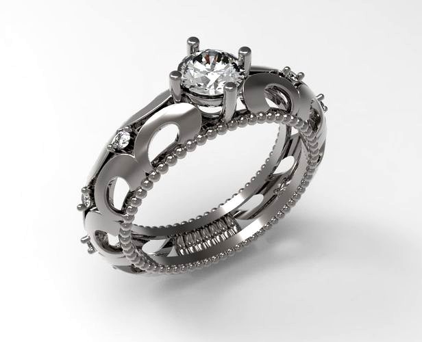 0004-2   Wedding Ring | 3D