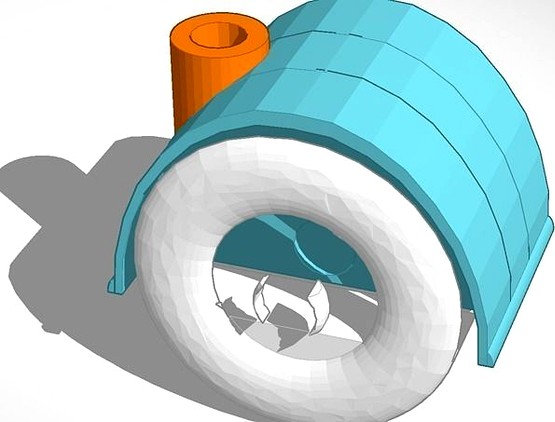 Replacement wheel for shop vac | 3D