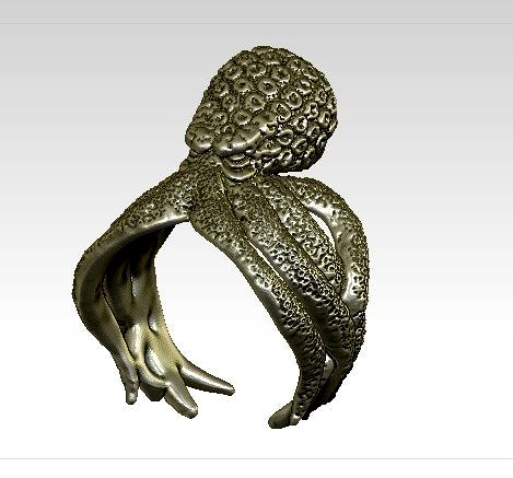 kraken octopus ring | 3D