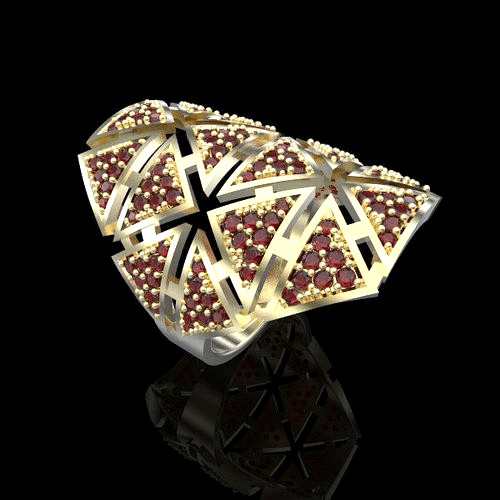 RING FRAGMENTS ART DECO FULL | 3D