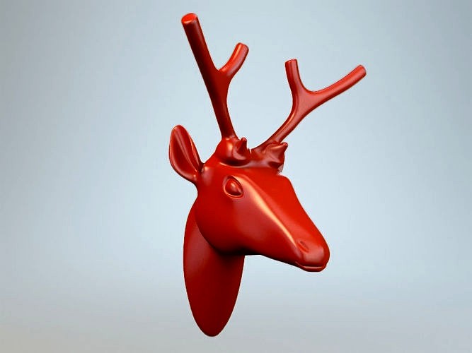 Deer head P | 3D