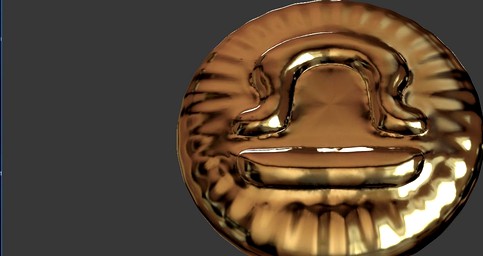 Zodiak sign Libra Coin 3D print model | 3D