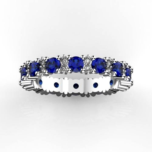 Sapphires eternity ring | 3D