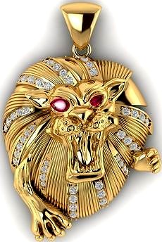 Lion pendant | 3D