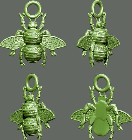 bee pendant | 3D