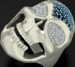 Ring The grim reaper Skull ring    3D print model | 3D