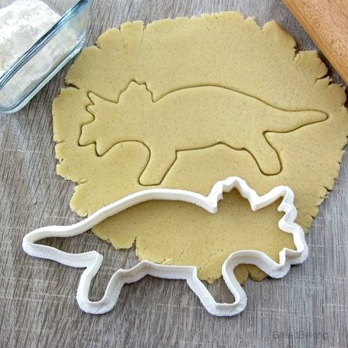 Dinosaur Triceratops cookie cutter for professional | 3D