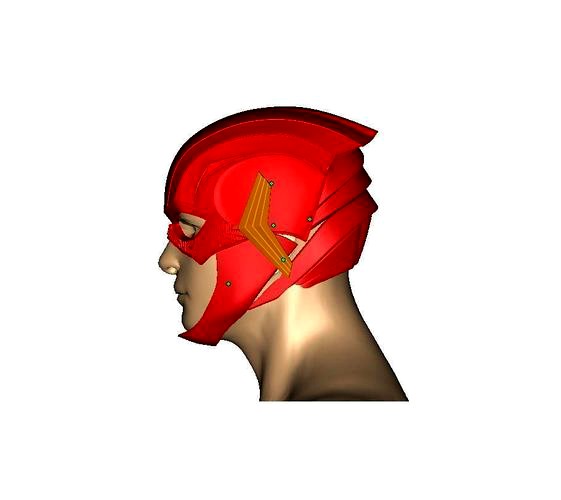 Justice league Flash helmet | 3D