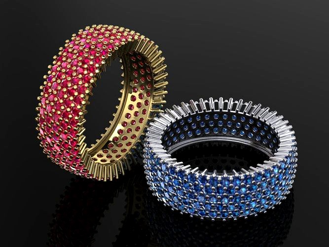 Pave Ring01 | 3D