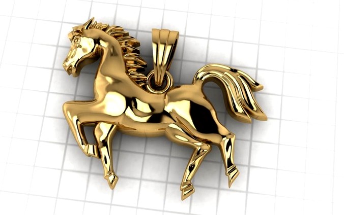 horse pendants | 3D