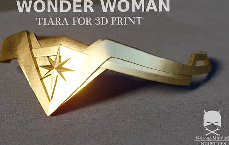 Wonder woman tiara for 3D print | 3D