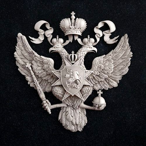 Coat of arms of Russia | 3D