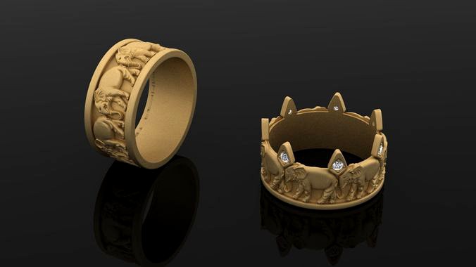 Elephant rings 117 | 3D