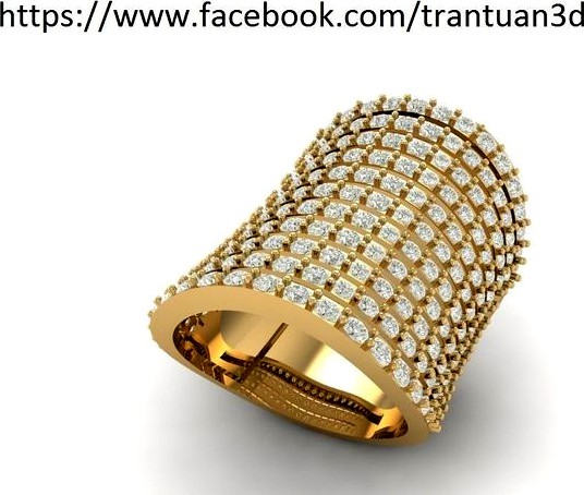 38 Luxury woman ring | 3D